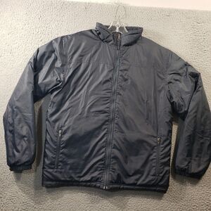 LL Bean Jacket Men's Medium Blue Full Zip Insulated Bomber Outdoor Outfitter